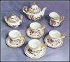 Limoges Bone China Gilded Tea Service Set 13-piece Miniature