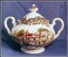 JOHNSON BROTHERS Covered Sugar Bowl -  HERITAGE HALL - French Provincial Ironstone #4411