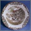 Discontinued JOHNSON BROTHERS Open Round Vegetable Bowl (Pattern: HERITAGE HALL - French Provincial Ironstone #4411)