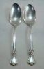 OLD COMPANY PLATE Silverplate Table Serving Spoons SIGNATURE Flatware (c.1950) Set of 2