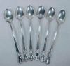 OLD COMPANY PLATE Silverplate Iced Tea Spoons SIGNATURE Pattern (c. 1950) Set of 6