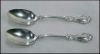 1847 ROGERS BROS Silverplate SHARON Flatware Oval Table Spoons / Serving Spoons (c. 1910)