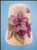 Fine Bone China Sewing THIMBLE Purple Pansy MADE IN ENGLAND