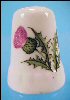 Fine Bone China Sewing THIMBLE Thistle MADE IN ENGLAND