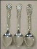 OXFORD SILVER PLATE Floral Silverplate Demitasse Spoons 