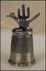 Figural Silver Plate ROADRUNNER Collectible Thimble A1347