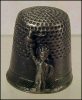 Figural Pewter STATUE OF LIBERTY Thimble Collectible Sewing Thimble A1349
