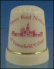 Historic souvenir porcelain thimble Henry Ford Museum & Greenfield Village A1360