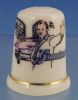 Collectible Porcelain China Thimble ELVIS / Graceland