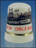 Collectible State China Thimble - New Orleans, Natchez A1364