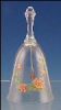 Collectible AVON 24% Lead Crystal Birthday Bell - June Roses