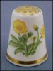 Vintage SPODE Fine Bone China BUTTERCUP Floral Thimble Made in England 1986 A1442