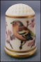 FRANKLIN PORCELAIN Vintage Collectible Bone China CHAFFINCH (FINCH) Bird Thimble - The Garden Birds Thimble Collection c. 1979 A1451