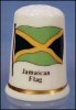 Collectible Fine Bone China Thimble - Jamaica Exquisite China