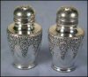 Antique FORBES Quadruple Silverplate Salt & Pepper Shaker Set #16 A1492
