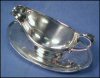 GORHAM Silver Plate Gravy Boat with Attached Under Plate COLONIAL YC430 A1556