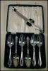 VINERS OF SHEFFIELD, England Silverplate Grapefruit Spoons & Grapefruit Knife Set A1571