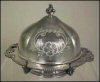 Antique Quadruple Silverplate Butter Dish GEM SILVER COMPANY #600 A1598