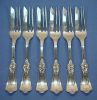 Antique HOLMES BOOTH HAYDENS Silver Plate Cake / Dessert / Pie / Pastry Forks - ROMAN (c. 1884) Set of Six
