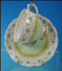 Vintage ROSLYN Bone China LAUREL Tea Cup (teacup) & Saucer Set Made in England A1669