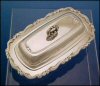 Vintage WM A ROGERS Silverplate Footed & Covered Butter Dish A1707