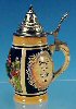 Miniature German Beer Stein 1/8 Litre Liter "Drink which is clear, That which is good." Made in Western Germany