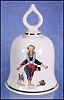 Collectible 1979 NORMAN ROCKWELL Porcelain China Dinner Bell "The Wonderful World of Norman Rockwell" LEAPFROG - The Danbury Mint$35.00