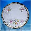 Vintage COLLINGWOOD fine bone china SAUCER / Pink, Yellow and Blue Roses on Trellis$10.00