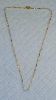 Vintage Delicate GOLD LINK CHAIN NECKLACE 16" - Solid Oval Links & Open Oval Links A1893