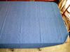 Vintage Cotton Blend Textured Tablecloth OBLONG 90" x 59" Medium Wedgwood Blue A2060