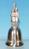 Vintage 1979 Silverplate Carolers Under Street Lamp Figural Christmas Bell - Danbury Mint A2115