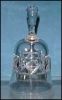 Vintage Deep Cut Crystal Glass Bell Double "X" Design A2131