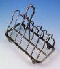 Antique English Silver Electroplate Toast Rack Toastrack WILLIAM PAGE & CO., Birmingham, England A2153