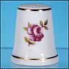 Vintage ROYAL ADDERLEY "Floral" Bone China Thimble Made in England RED ROSE