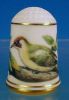 Limited Edition Porcelain Thimble GREEN WOODPECKER / Franklin Porcelain / GARDEN BIRDS / Peter Barrett A2289