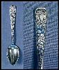 Antique Silverplate 1847 Rogers Bros. GAME Demitasse Spoon c. 1892 A2345