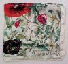 Vintage Designer CHRISTIAN DIOR 100% French Silk Floral POPPY Scarf 34" X 34" A2469