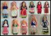 Vintage Collectible Dolls from Around the World - Set of Eleven (11)Ireland, Holland, Germany, Mexico, France, Hungary, Poland, Spain, Scotland, Finland and Greece A2562