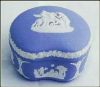 Wedgwood Jasperware Blue Trinket Box