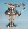 Victorian EUREKA SILVER PLATE Quadruple Silver Plate Footed Creamer Pitcher A843