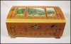 Vintage Solid Cedar Men's Jewelry Chest or Valet A877
