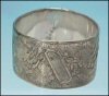 Antique Silver Plate Napkin Ring Monogram "FRED" A960