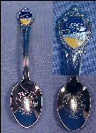 Silver Enamel Souvenir Collectible Spoon FLORIDA