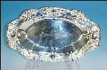 Vintage TOWLE Silverplate Oval Embossed Bread Tray OLD MASTER