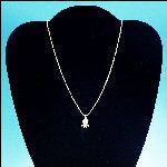 Vintage Gold-Tone Sarah Coventry "S" Chain Necklace with Beta Sigma Phi Charm