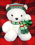 Original 2005 SANTA BEAR Santabear Marshall Field Plush Stuffed Collectible Christmas Holiday Bear